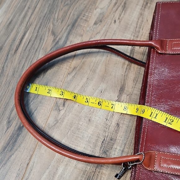 Fossil Sydney Cognac Leather Women's Large Tote Bag - Picture 14 of 17